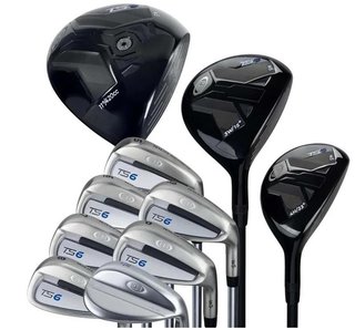U.S. Kids Golf TS6-66 (167+cm) set de golf junior 10 clubs, graphite, + sac trépied, navy/blanc/gris