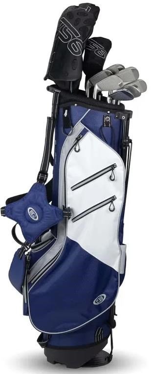 U.S. Kids Golf TS6-66 (167+cm) set de golf junior 10 clubs, graphite, + sac trépied, navy/blanc/gris