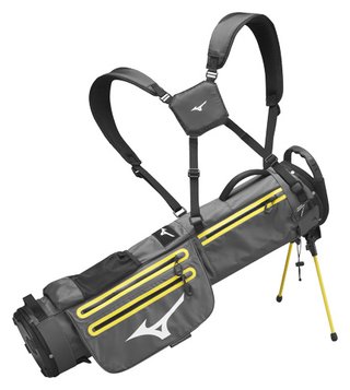 Mizuno BR-D2 stand bag, gris/jaune
