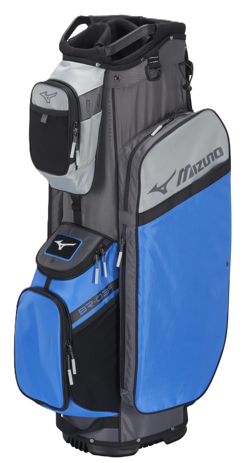 Mizuno BR-D3 cart bag, bleu brillant/gris