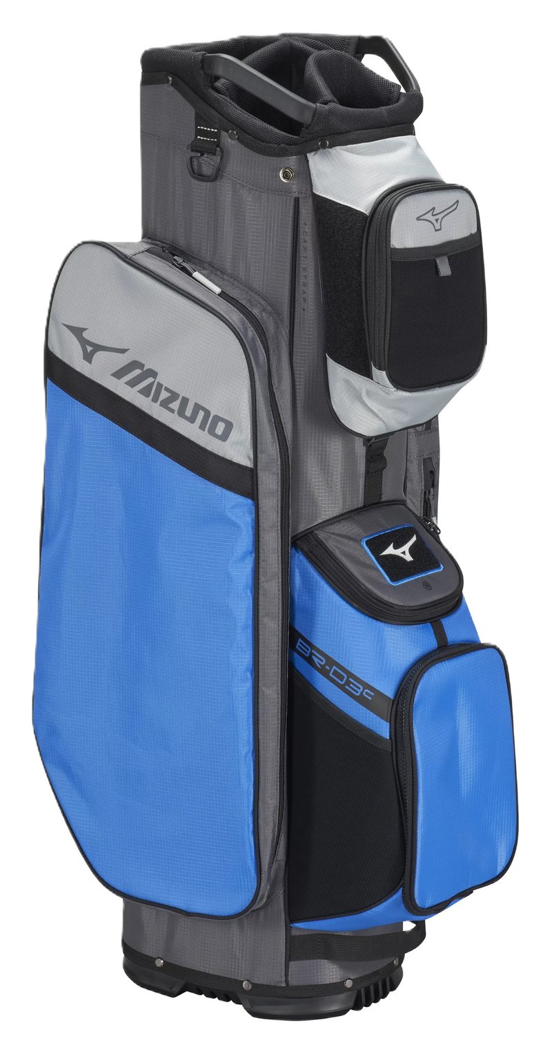 Mizuno BR-D3 cart bag, bleu brillant/gris