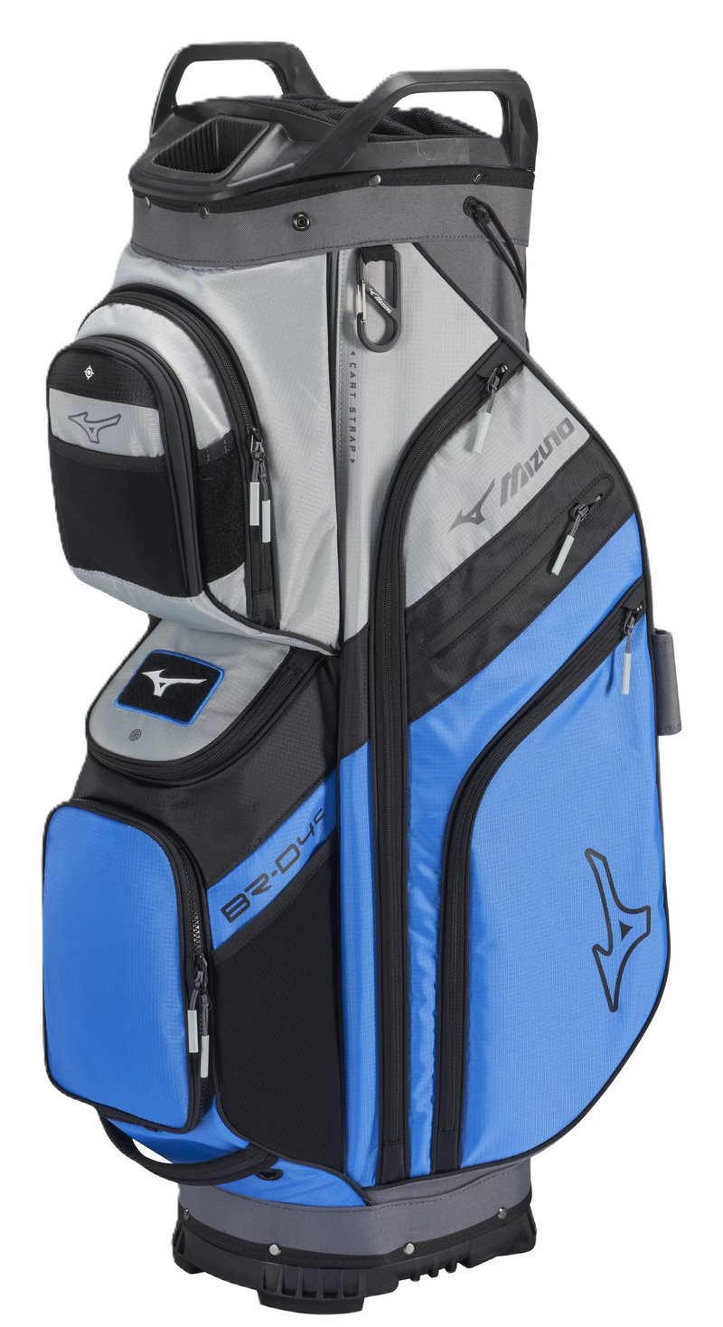 Mizuno 26 BR-D4 cart bag, bleu brillant/gris
