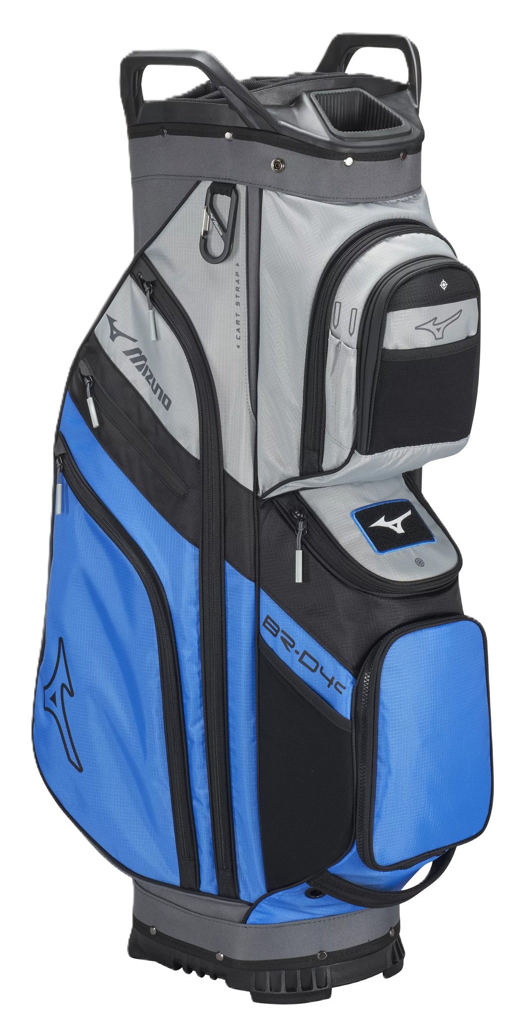 Mizuno 26 BR-D4 cart bag, bleu brillant/gris