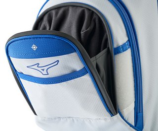 Mizuno 26 BR-D4 cart bag, bleu brillant/gris
