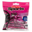 Pride Sports Special Edition Paint Splatter tees 83 mm (3 1/4"), rose/noir, 45 pièces