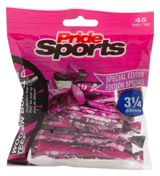 Pride Sports Special Edition Paint Splatter tees 83 mm (3 1/4"), rose/noir, 45 pièces