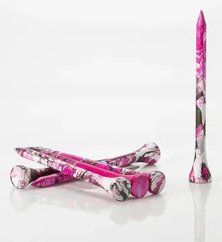 Pride Sports Special Edition Paint Splatter tees 83 mm (3 1/4"), rose/noir, 45 pièces