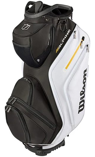 Wilson Alpine cart bag, noir/blanc/orange