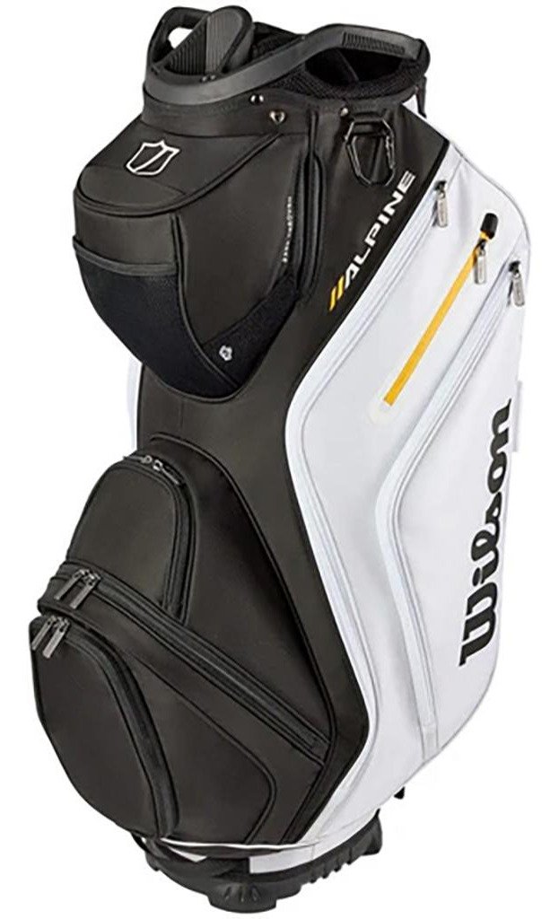 Wilson Alpine cart bag, noir/blanc/orange