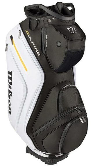 Wilson Alpine cart bag, noir/blanc/orange