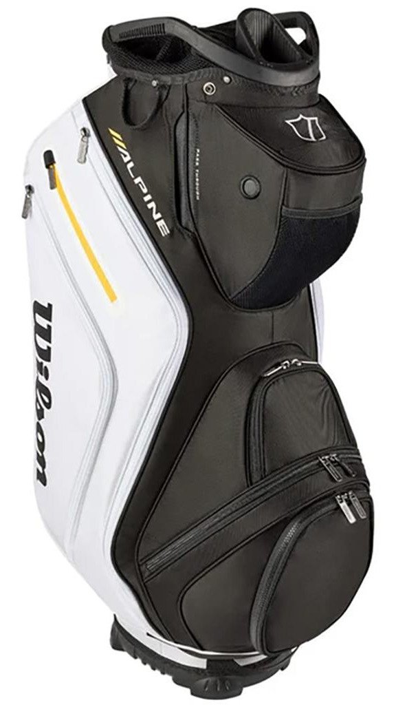 Wilson Alpine cart bag, noir/blanc/orange