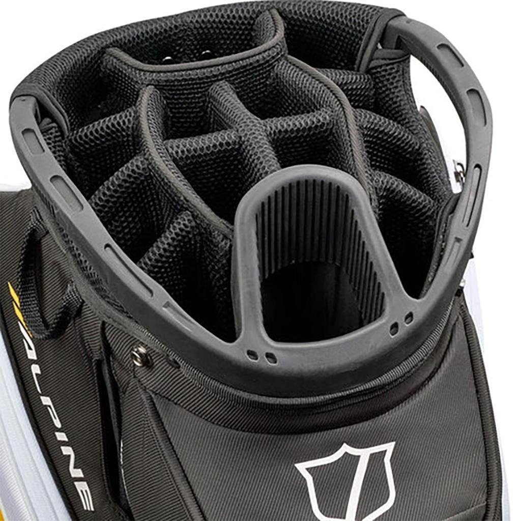 Wilson Alpine cart bag, noir/blanc/orange