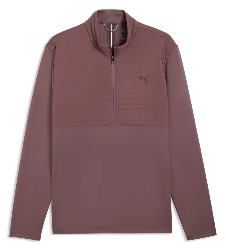 Puma Cloudspun Tech Hybrid 1/2 Zip veste homme, rich cocoa