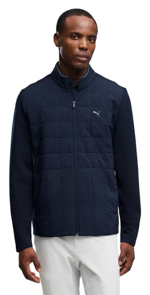 Puma Cloudspun Fleece Hybrid veste homme, deep navy
