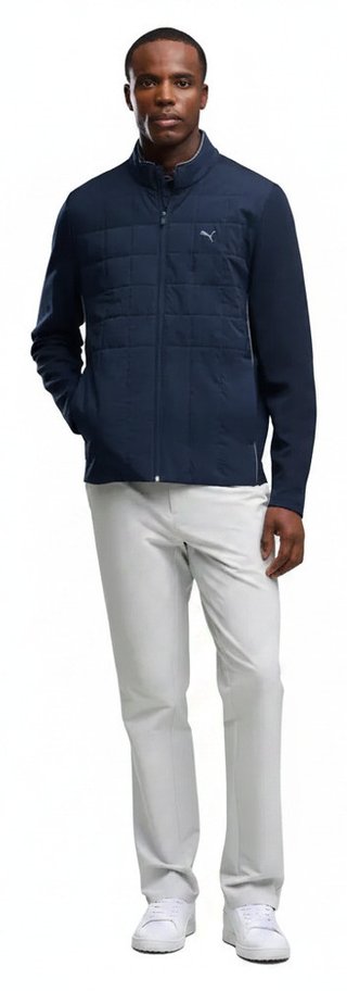 Puma Cloudspun Fleece Hybrid veste homme, deep navy