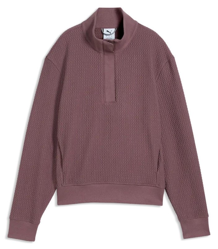 Puma Boulder 1/2 Zip sweatshirt femme, rich cocoa