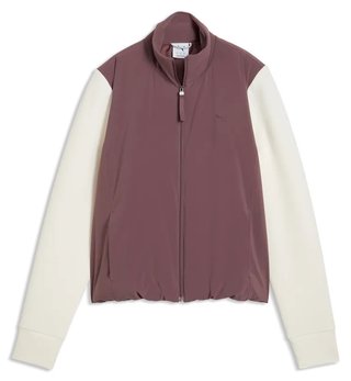 Puma Cloudspun Fleece Hybrid veste femme, rich cocoa/warm white