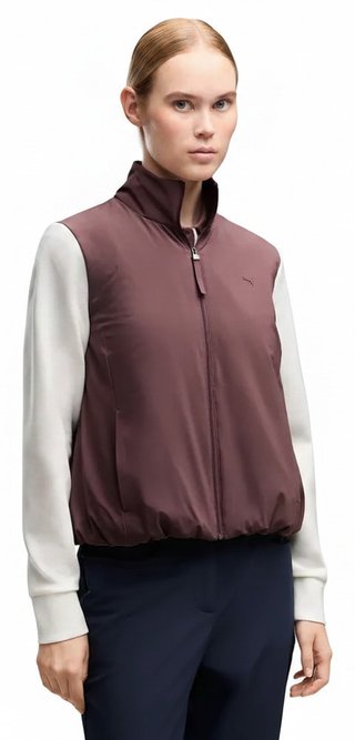 Puma Cloudspun Fleece Hybrid veste femme, rich cocoa/warm white