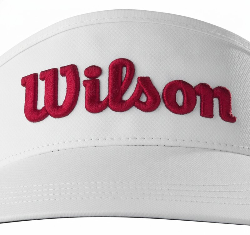 Wilson Tour visière, blanc/rouge
