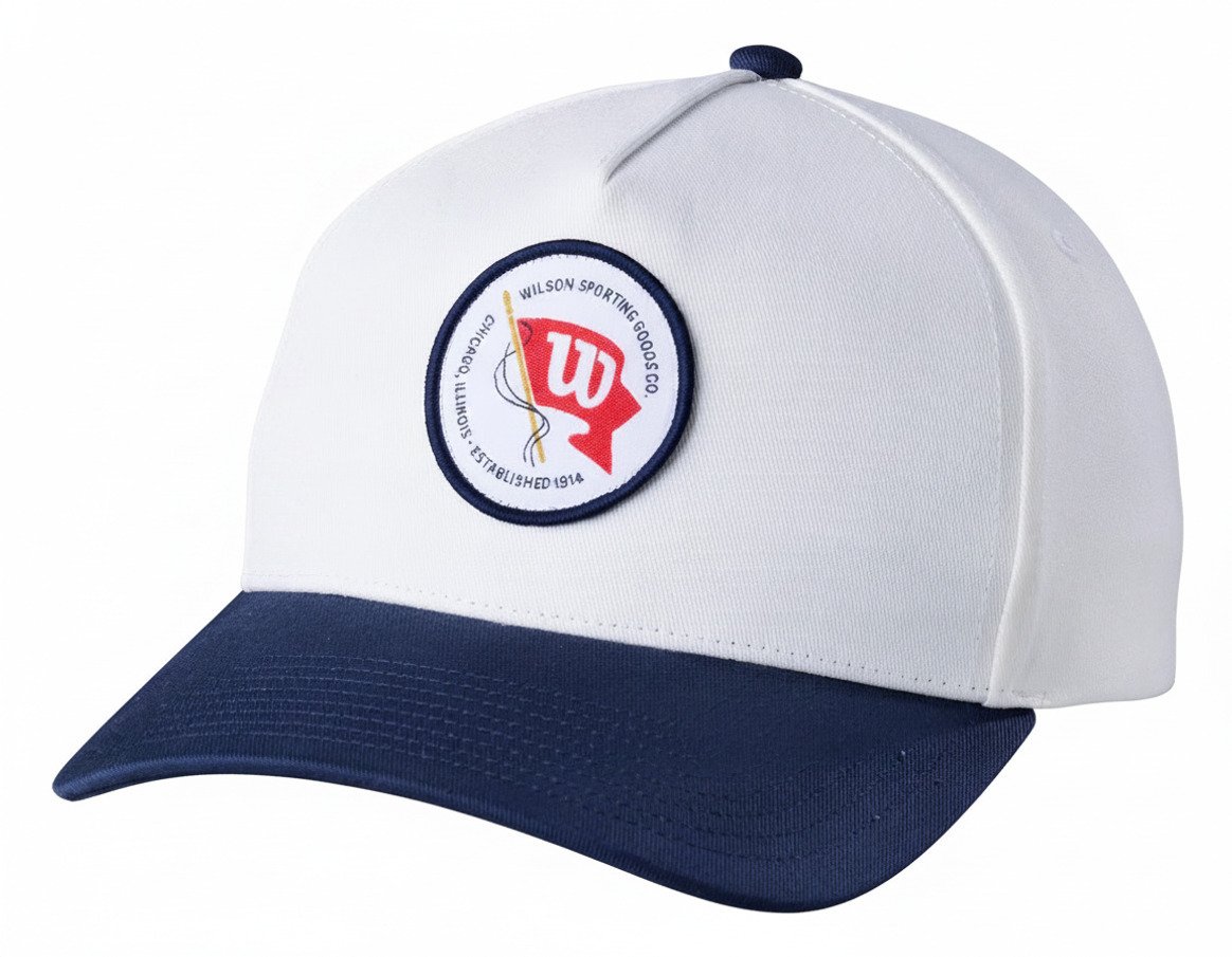 Wilson Vintage Patch casquette, blanc/marine