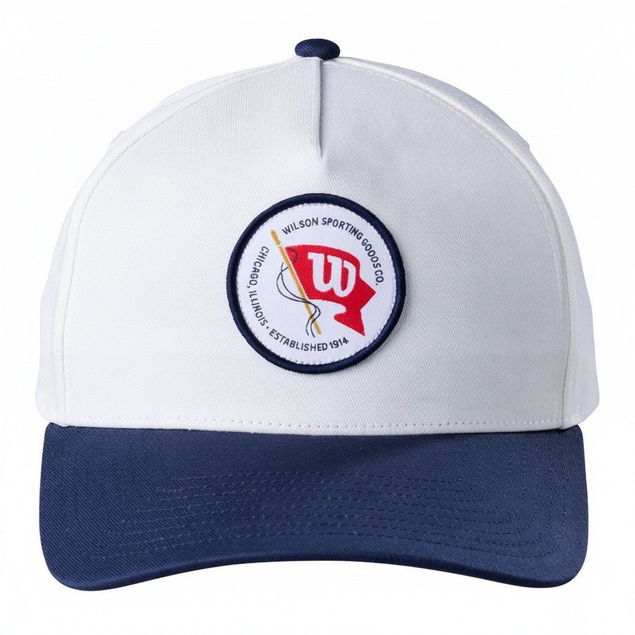 Wilson Vintage Patch casquette, blanc/marine