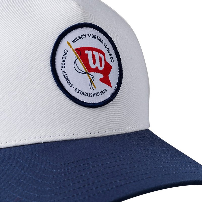 Wilson Vintage Patch casquette, blanc/marine