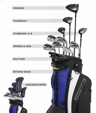 Wilson PlayerFit Premium ensemble de golf homme, acier