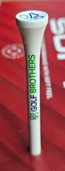 Golf Brothers tees (bambou), blanc, 70mm, pack de 50