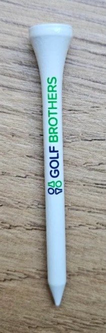 Golf Brothers tees (bambou), blanc, 70mm, pack de 50