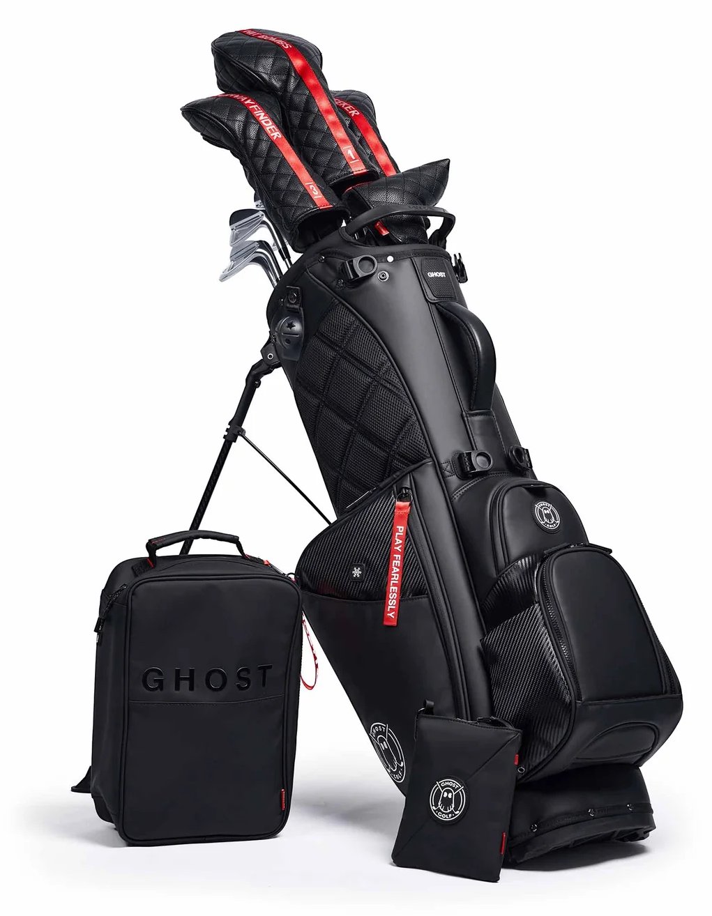 Ghost Golf Anyday Ronin stand bag 14 voies, black/chrome