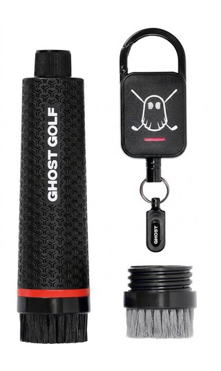 Ghost Golf Magnetic Golf Club & Shoe brosse, noire