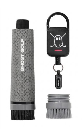 Ghost Golf Magnetic Golf Club & Shoe brosse, grise