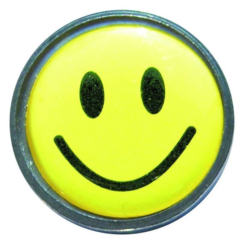 Longridge Flat Ballmarker, Yellow Smiley
