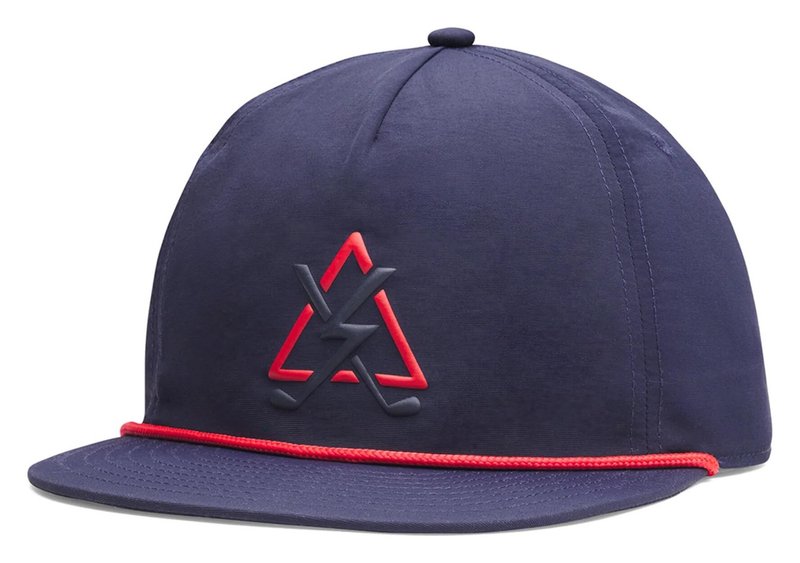 Under Armour Drive 5 Panel Hazard casquette homme, midnight navy/red