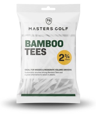 Masters Golf Bamboo Tees 70 mm (2 3/4"), 20 tees, blancs