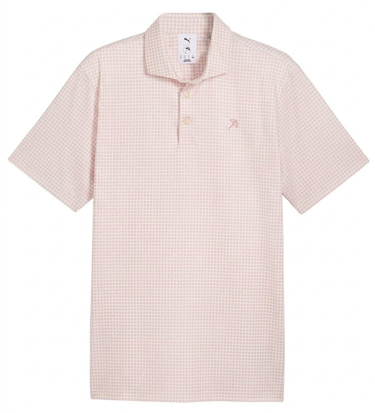 Puma X Arnold Palmer MATTR Geo polo homme, alpine snow/rose glow