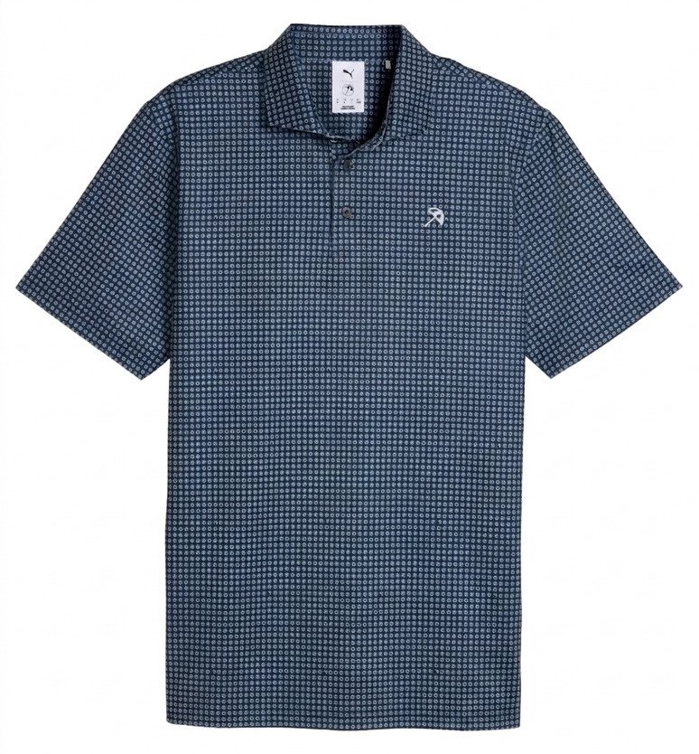 Puma X Arnold Palmer MATTR Geo polo homme, deep navy/lemon butter