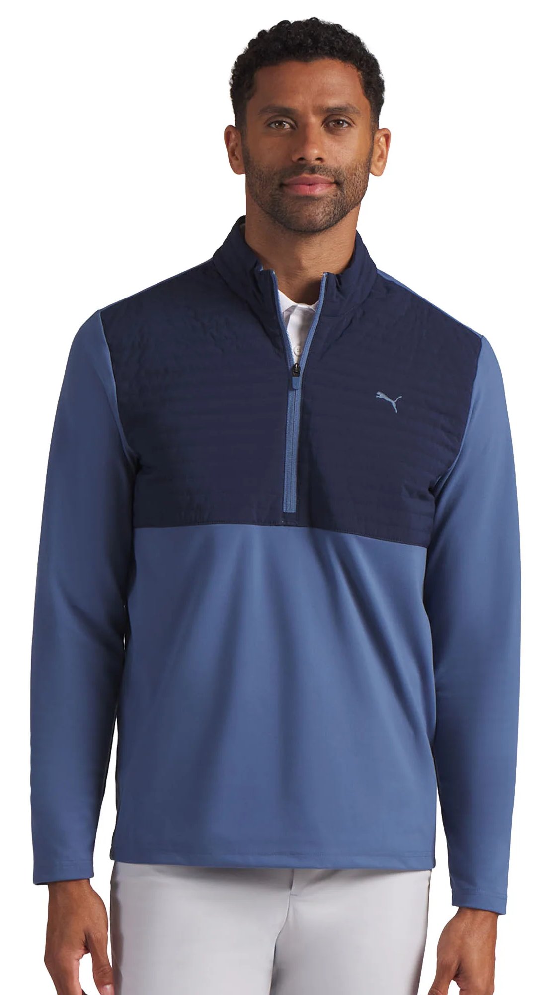 Puma Cloudspun Tech Hybrid 1/2-Zip sweat homme, deep navy