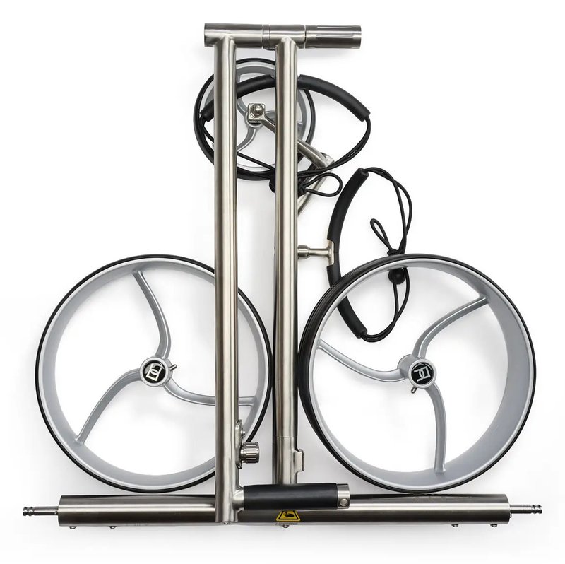 Davies Caddy Premium S Brush DHC chariot électrique, argent