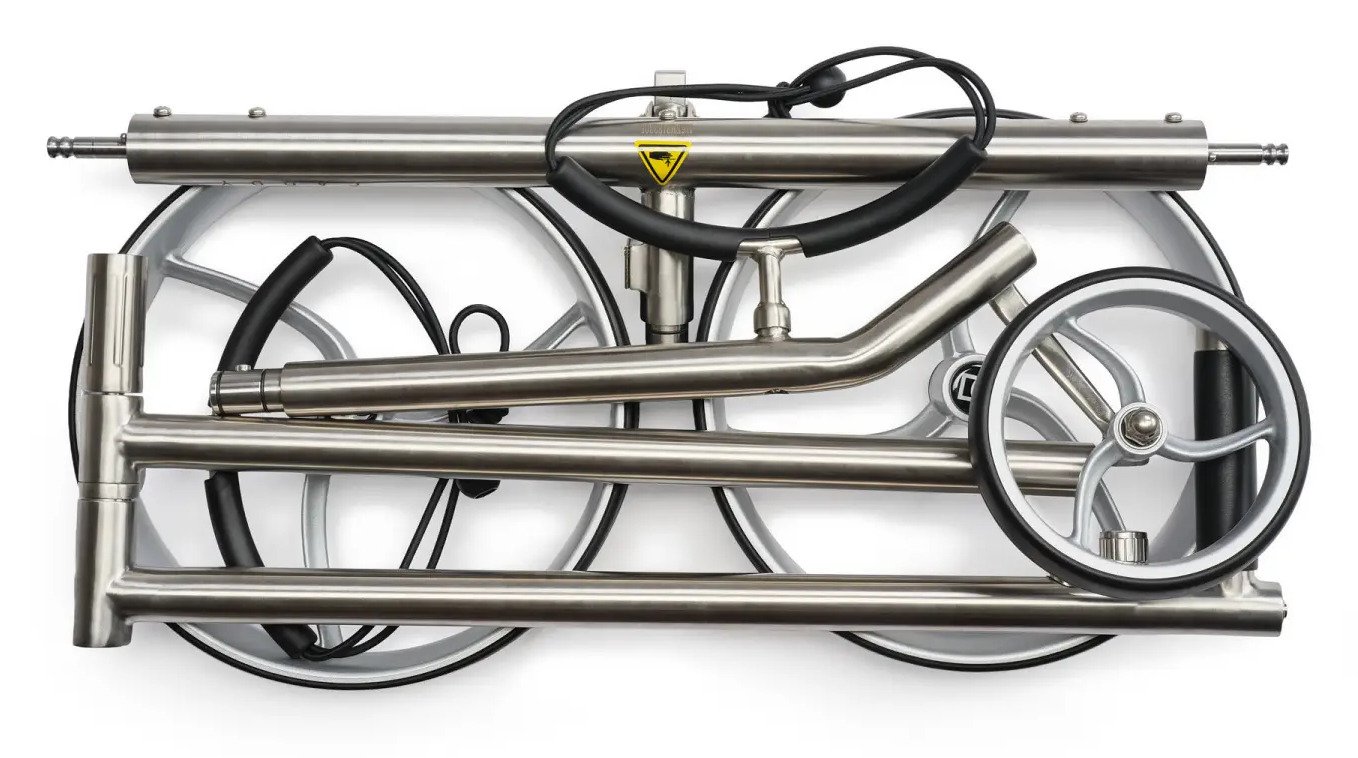 Davies Caddy Premium S Brush DHC chariot électrique, argent