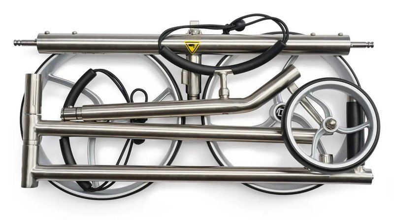 Davies Caddy Premium S Brush DHC chariot électrique, argent