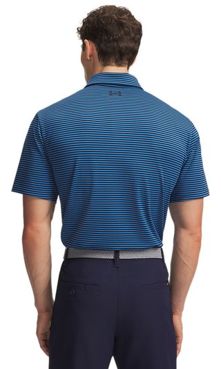 Under Armour Playoff 3.0 polo homme, midnight navy/aegean blue/blanc