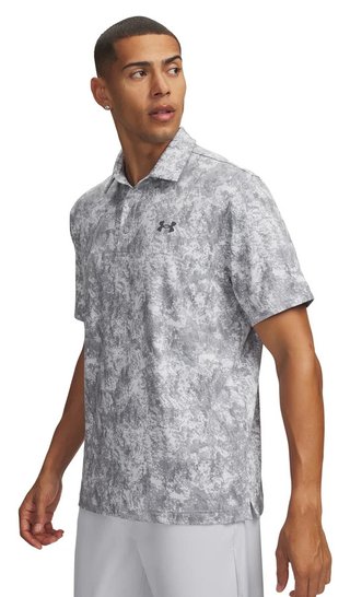 Under Armour Playoff 3.0 Printed polo homme, gris
