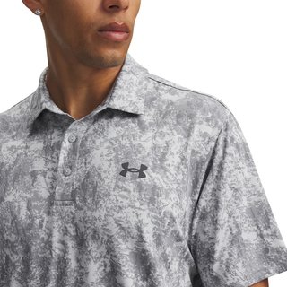 Under Armour Playoff 3.0 Printed polo homme, gris
