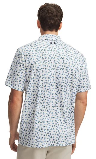 Under Armour Playoff 3.0 Printed polo homme, blanc