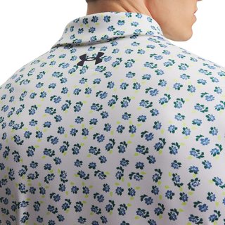 Under Armour Playoff 3.0 Printed polo homme, blanc