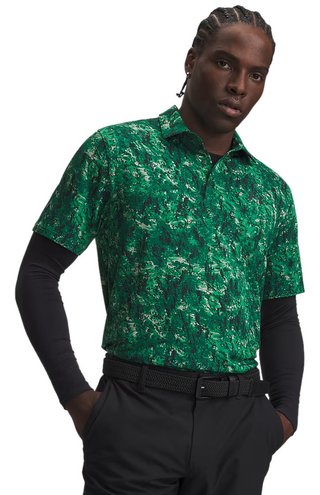 Under Armour Playoff 3.0 Printed polo homme, vert