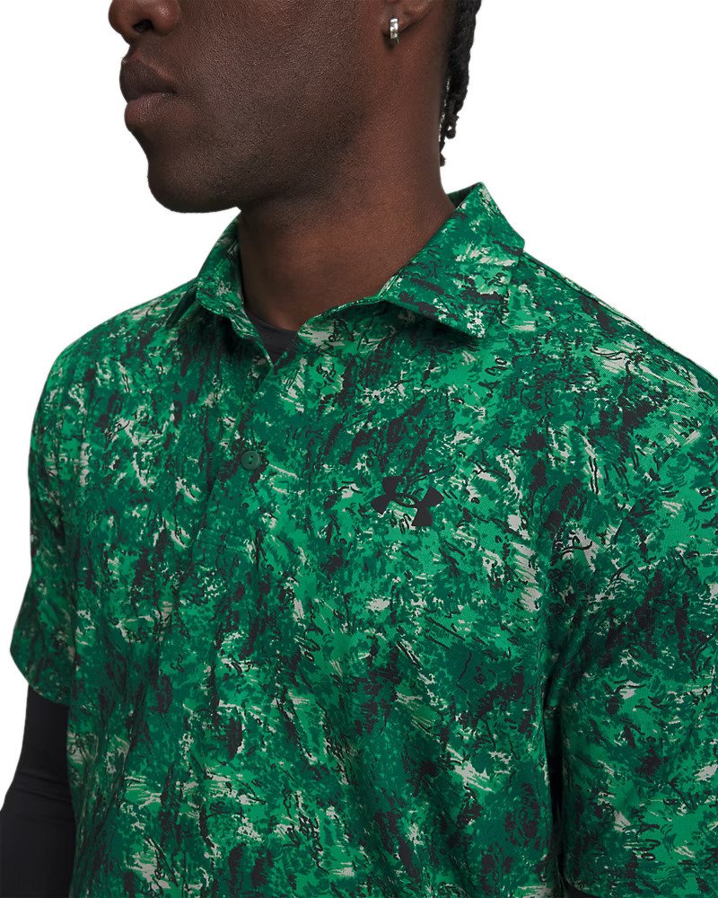 Under Armour Playoff 3.0 Printed polo homme, vert