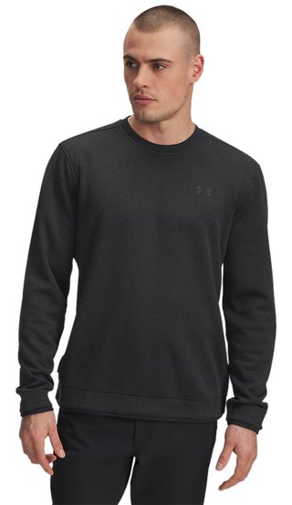 Under Armour Fleece Crew pull homme, noir