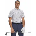 Under Armour ArmourDry Printed polo homme, blanc/blue wind/midnight navy